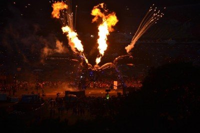 Arcadia spider at Glastonbury